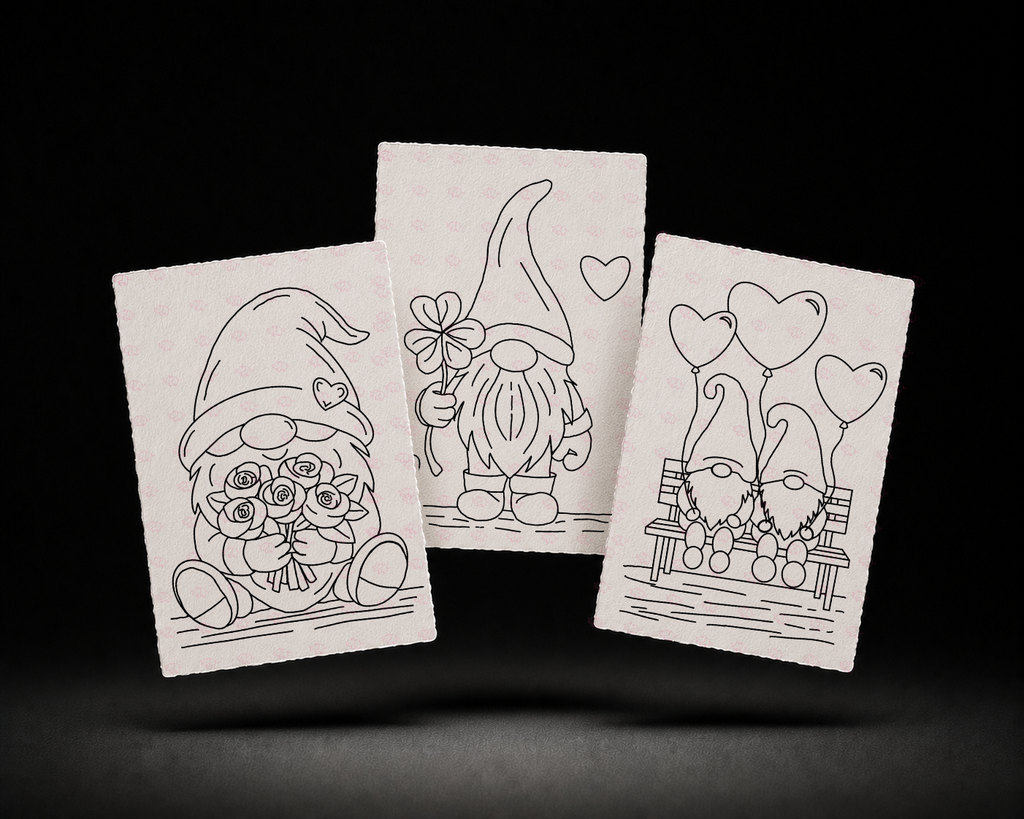 Clover & Rose Hideaway 4x6 Print Set line art preview