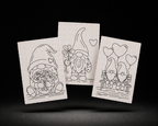 Clover & Rose Hideaway 4x6 Print Set line art preview