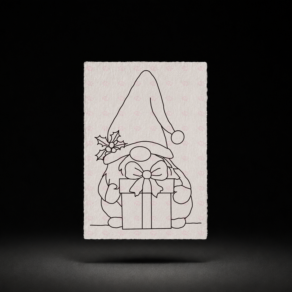 Merry Parcel line art preview
