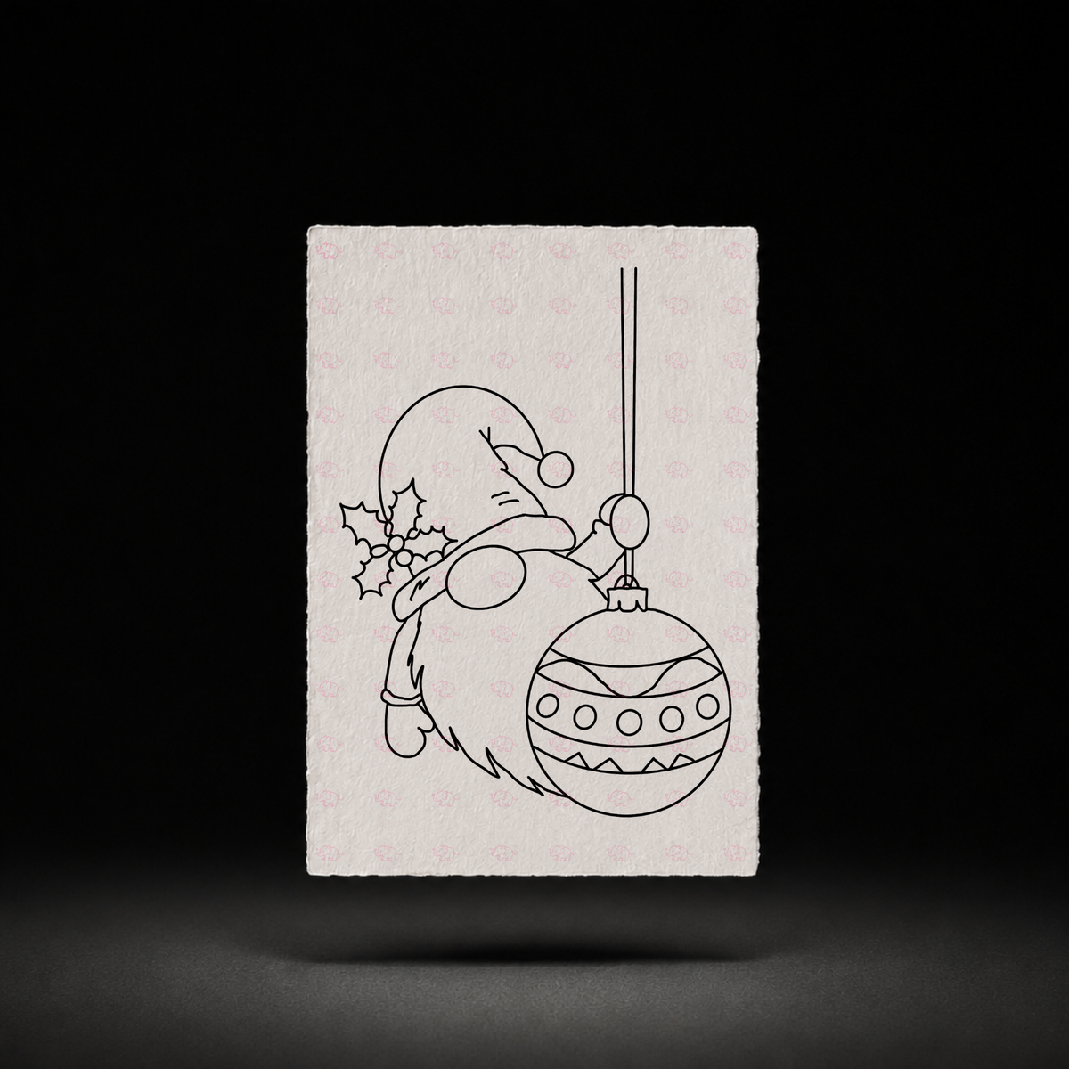 Merry Bauble line art preview