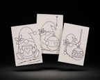 Cozy Keepsakes line art contents preview