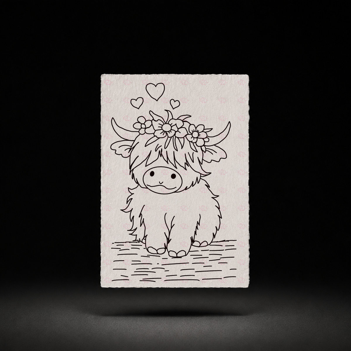 Blossom Crown line art preview