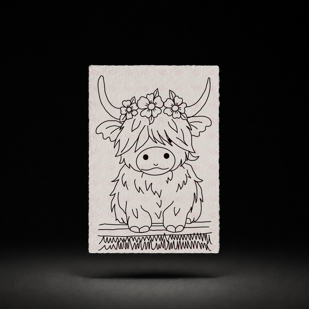 Wildflower Haven line art preview
