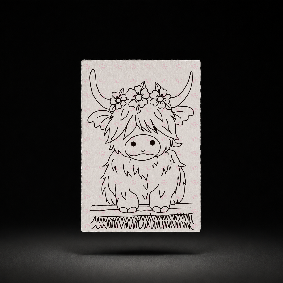 Wildflower Haven line art preview