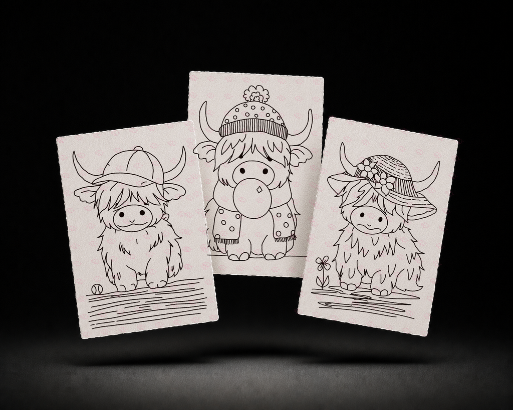 Pasture Playmates trio kit line art preview