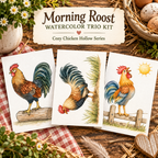 Morning Roost | Watercolor Trio Kit