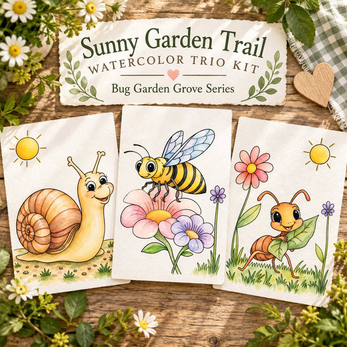 Sunny Garden Trail | Watercolor Trio Kit