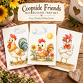 Coopside Friends | Watercolor Trio Kit