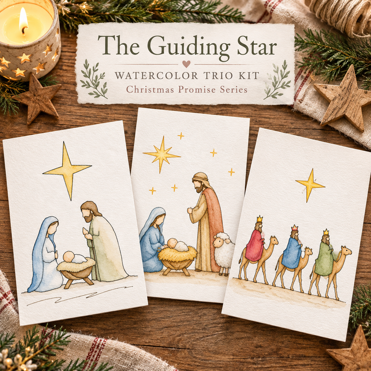 The Guiding Star | Watercolor Trio Kit