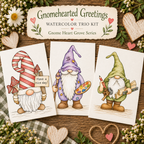 Gnomehearted Greetings | Watercolor Trio Kit