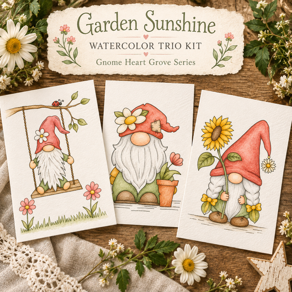 Garden Sunshine | Watercolor Trio Kit