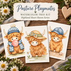 Pasture Playmates | Watercolor Trio Kit