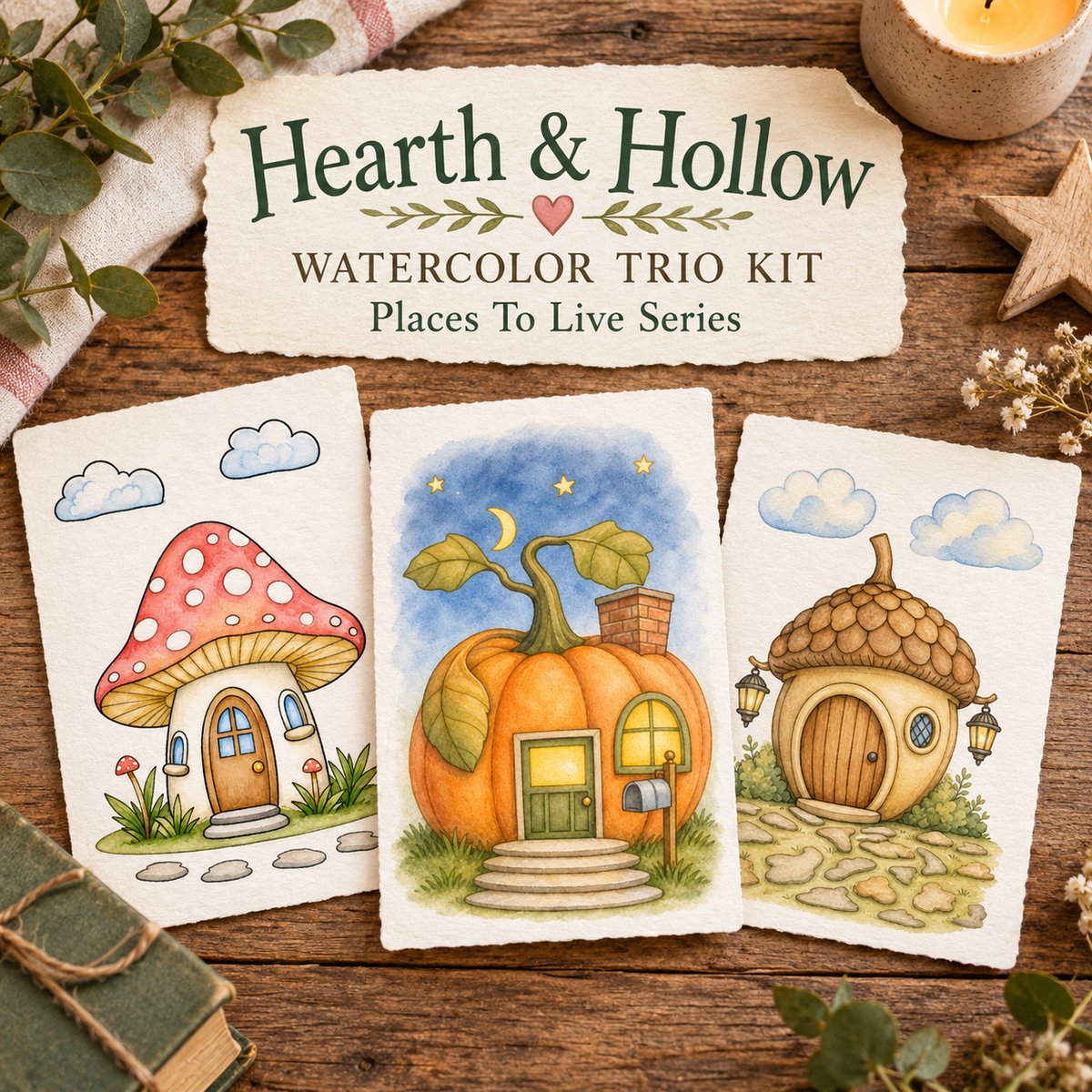 Hearth & Hollow | Watercolor Trio Kit