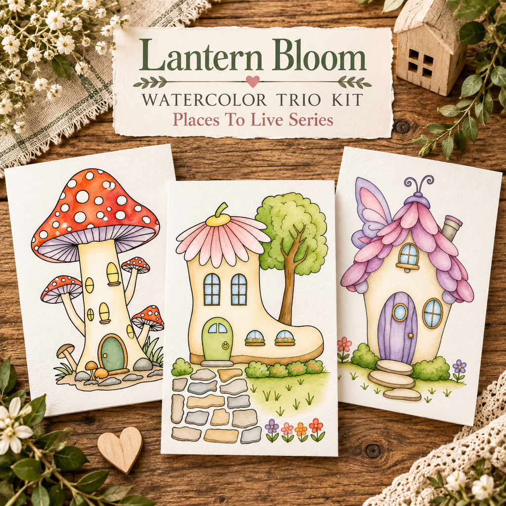 Lantern Bloom | Watercolor Trio Kit