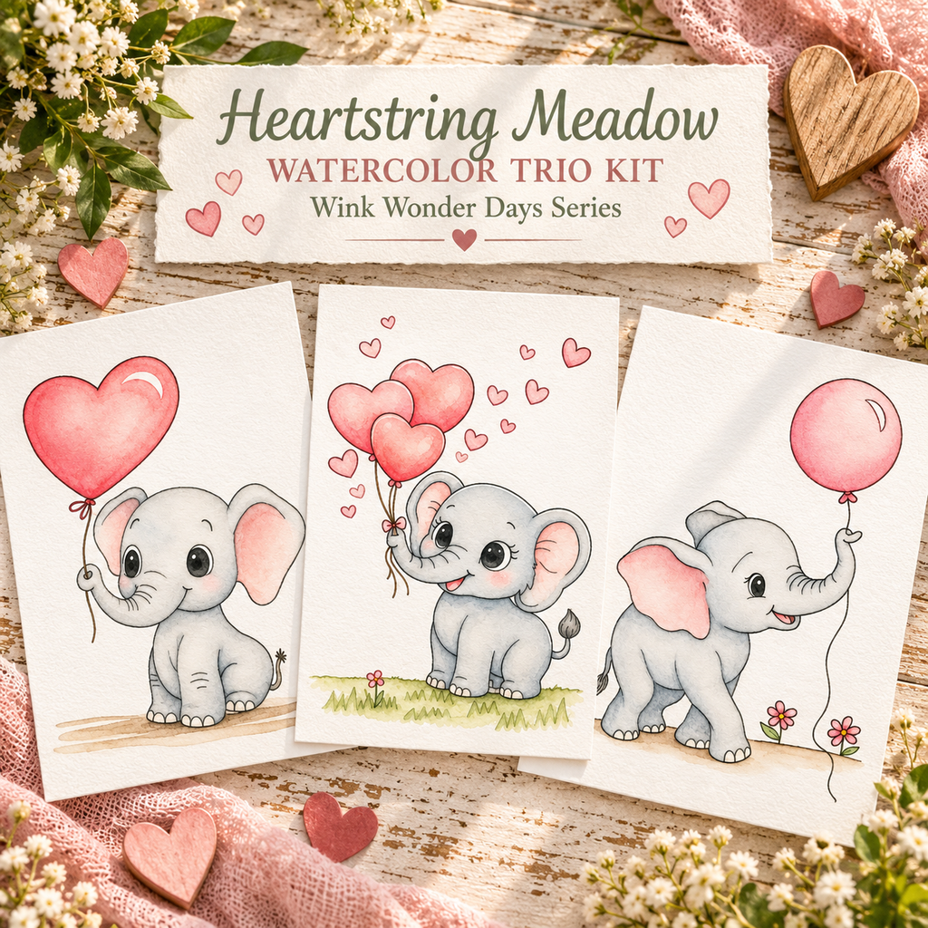 Heartstring Meadow | Watercolor Trio Kit
