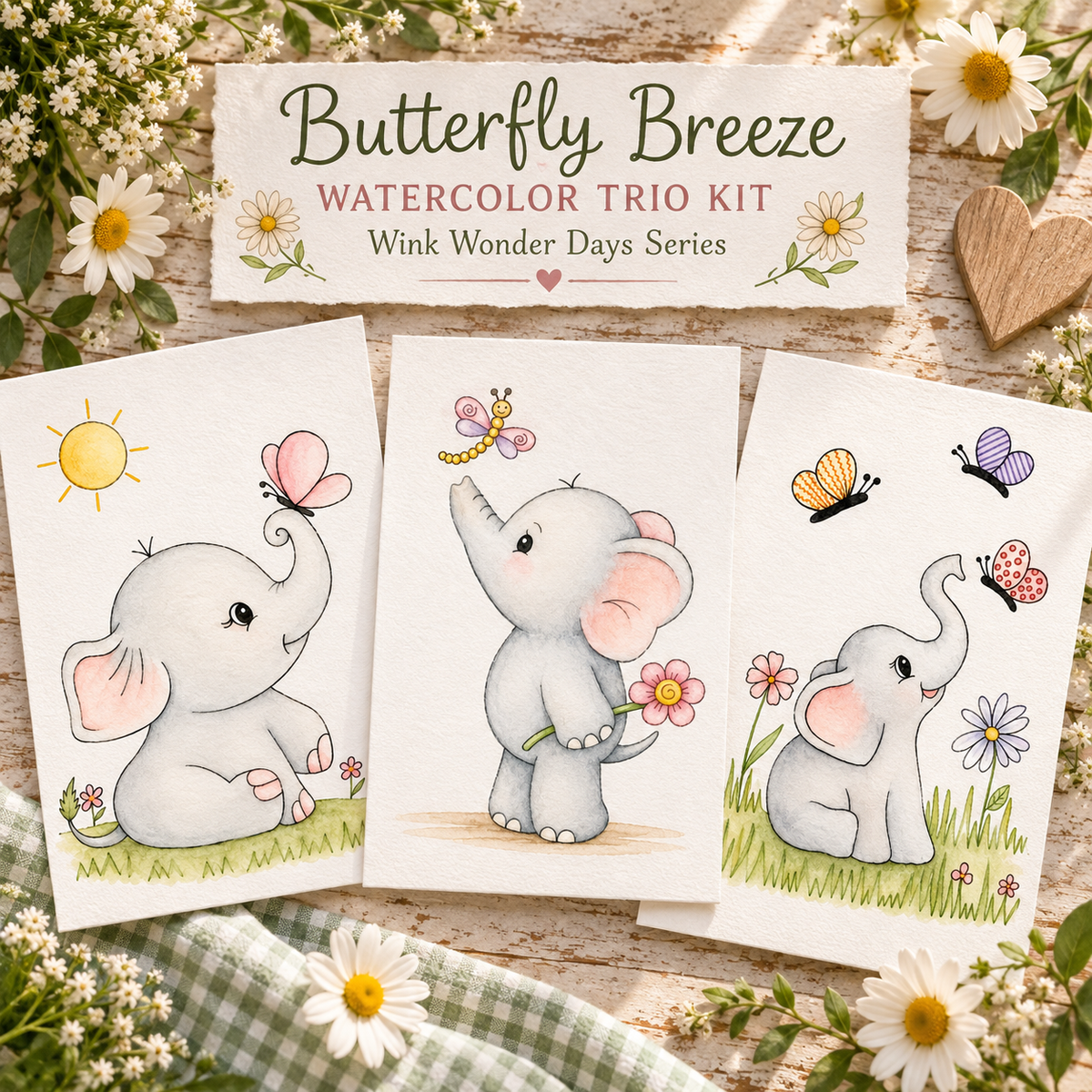 Butterfly Breeze | Watercolor Trio Kit