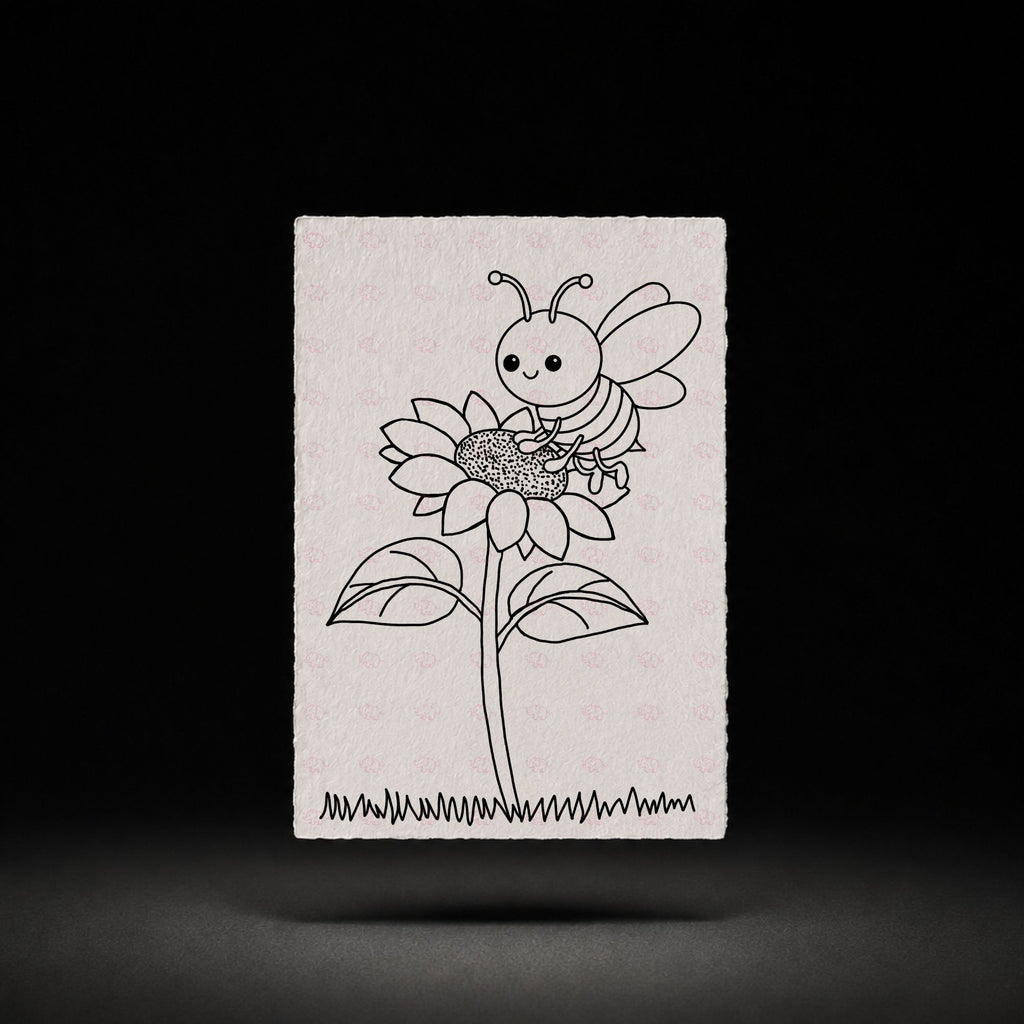 Sunflower Sipper line art preview