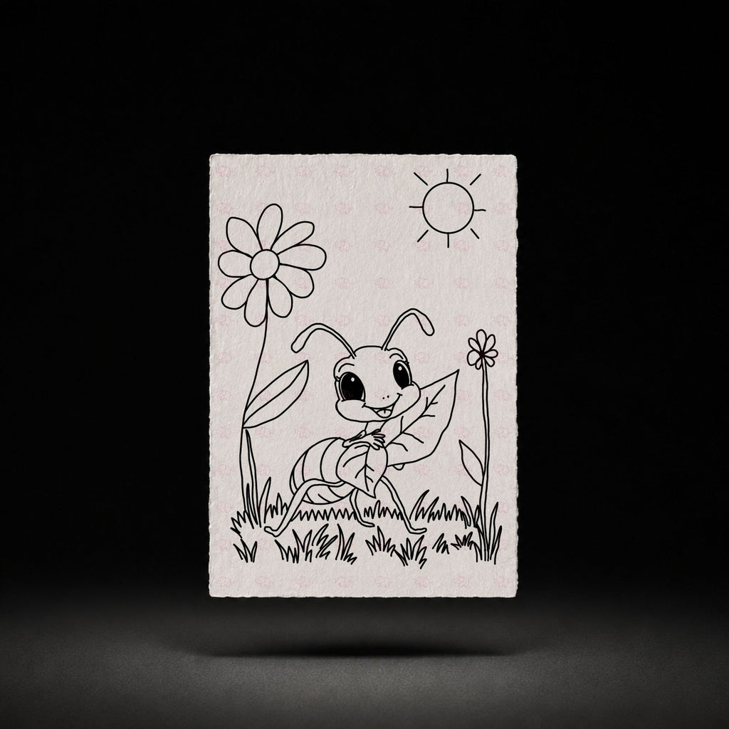 Sunny Leaf Ant line art preview