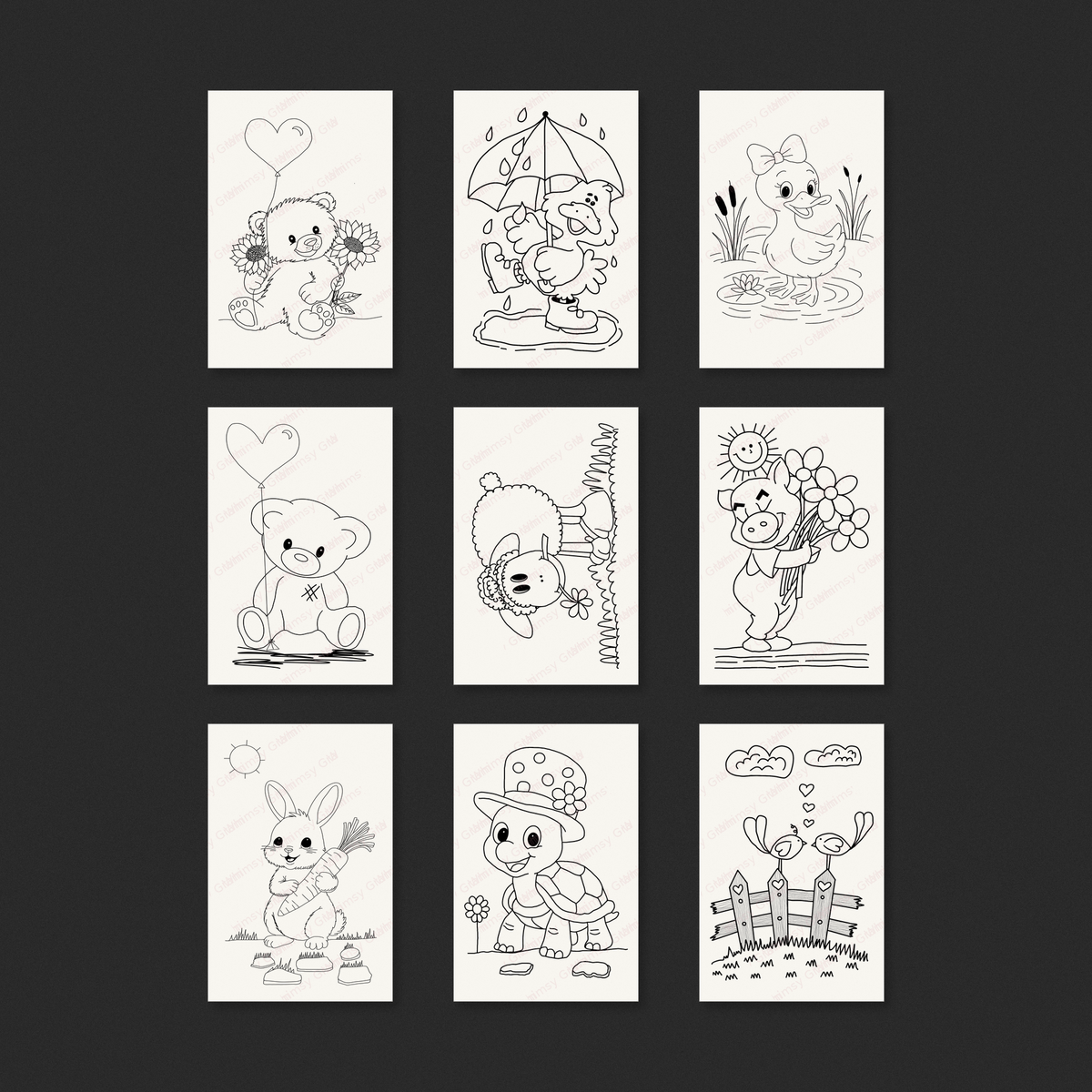 Cozy Tails Meadow 2x3 Whimsy Gram preview