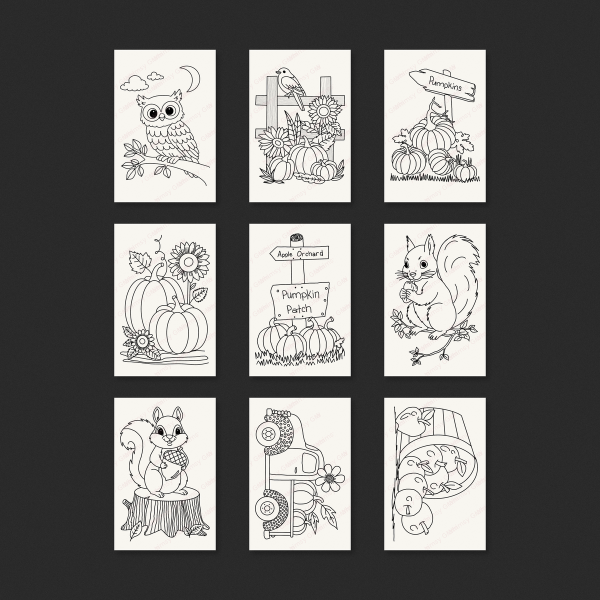 Fall Harvest Hollow 2x3 Whimsy Gram preview