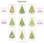 Painted Pines 2x3 Whimsy Gram collection infographic