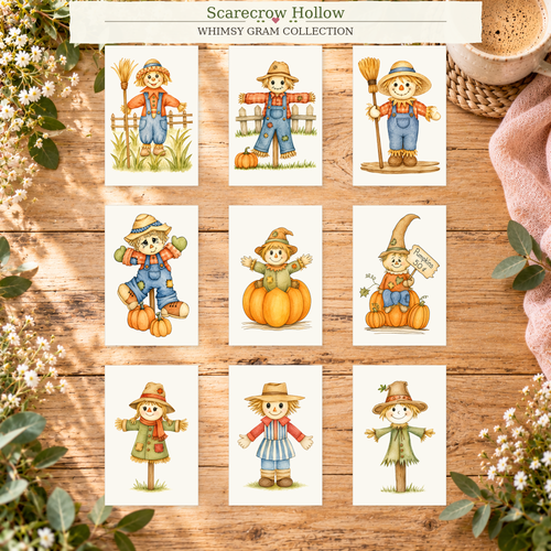 Scarecrow Hollow 2x3 Whimsy Gram collection, lifestyle view