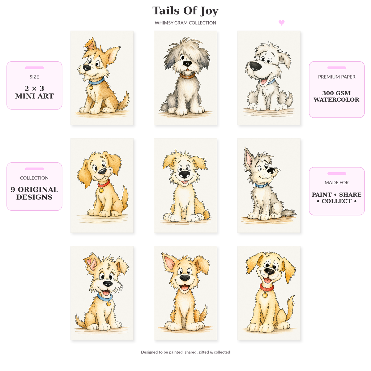 Tails Of Joy 2x3 Whimsy Gram infographic